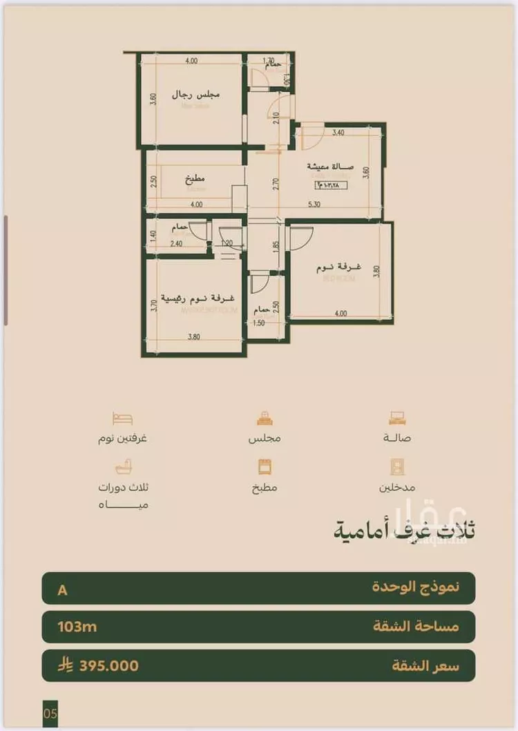 شقة للبيع في شارع إبن إسحاق, حي الفيصلية, مدينة جدة, منطقة مكة المكرمة صورة 5