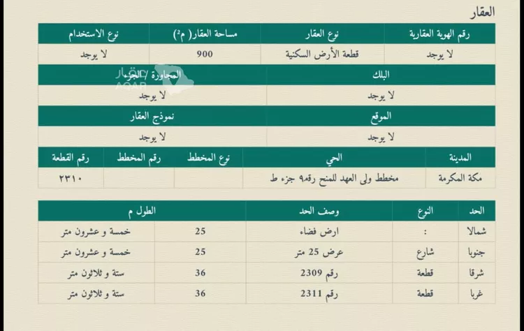 أرض للبيع في حي ولي العهد ، منطقة مكة المكرمة