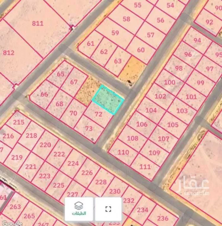 أرض للبيع في شارع 23096824, حي الشقة, مدينة بريده, منطقة القصيم