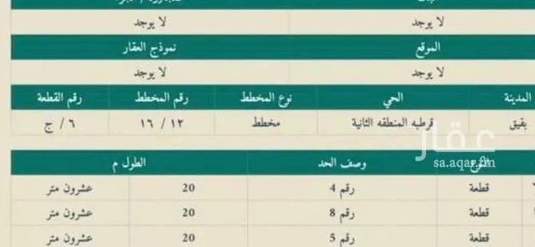 أرض للبيع في حي حي قرطبة - بقيق, مدينة بقيق, المنطقة الشرقية صورة 2