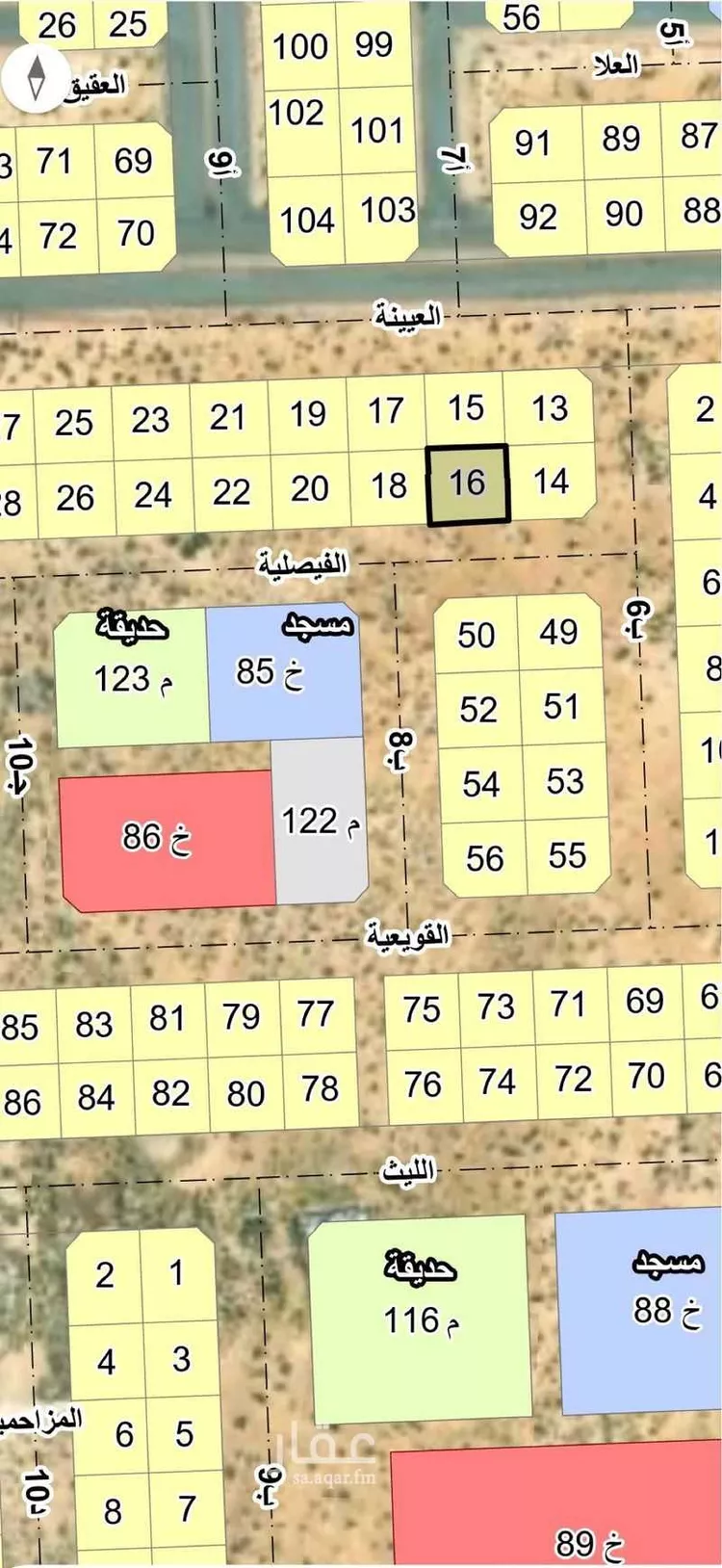 أرض للبيع في شارع 33263, حي حي أشبيلية - بقيق, مدينة بقيق, المنطقة الشرقية