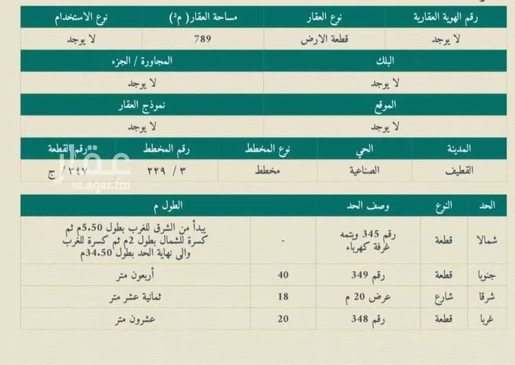 أرض للبيع في حي الصناعية2, مدينة القطيف, المنطقة الشرقية