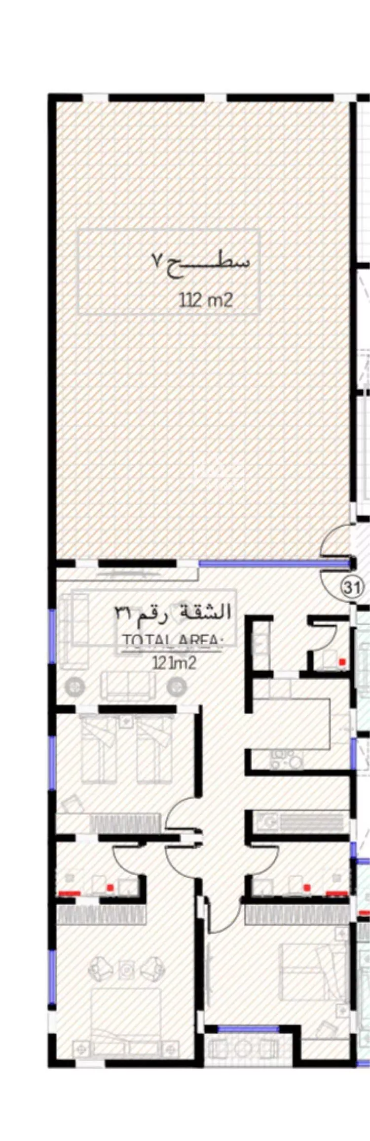 شقة للبيع في شارع ابن نشوان ، حي عرقة ، الرياض ، منطقة الرياض صورة 4