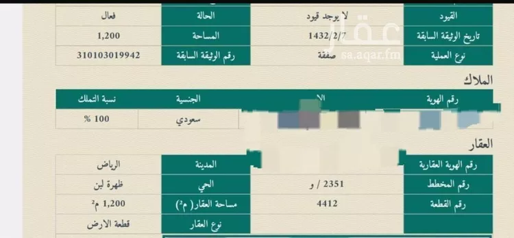 أرض للبيع في شارع ينبع, حي ظهرة لبن, مدينة الرياض, منطقة الرياض صورة 2