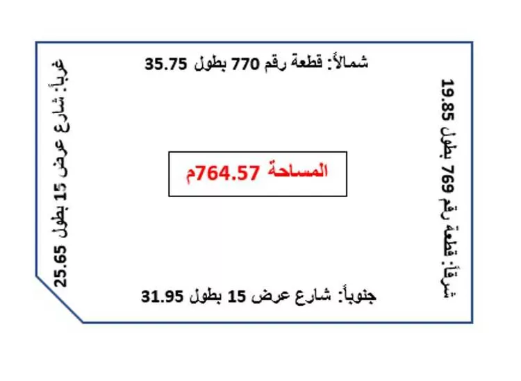 أرض للبيع في شارع الغدير, حي الغدير, مدينة بريده, منطقة القصيم صورة 5