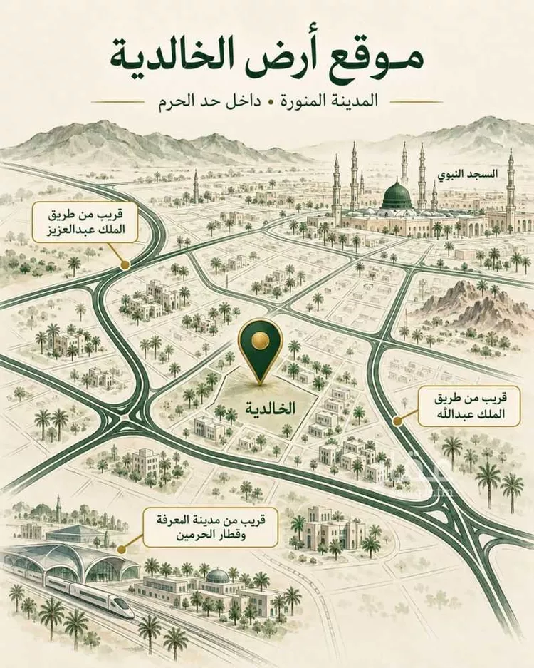 أرض للبيع في حي الخالدية, مدينة المدينة المنورة, منطقة المدينة المنورة