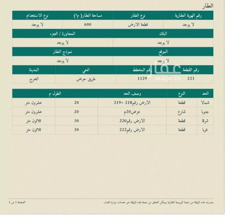 أرض للبيع في شارع 00000, حي الريحان, مدينة الخرج, منطقة الرياض