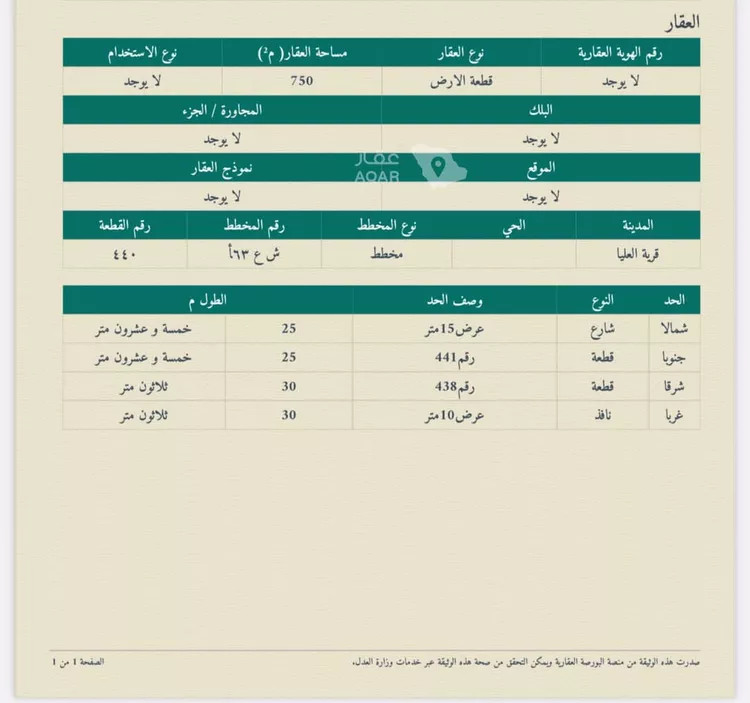 أرض للبيع في حي الورود, مدينة قرية العليا - الرفيعه, المنطقة الشرقية