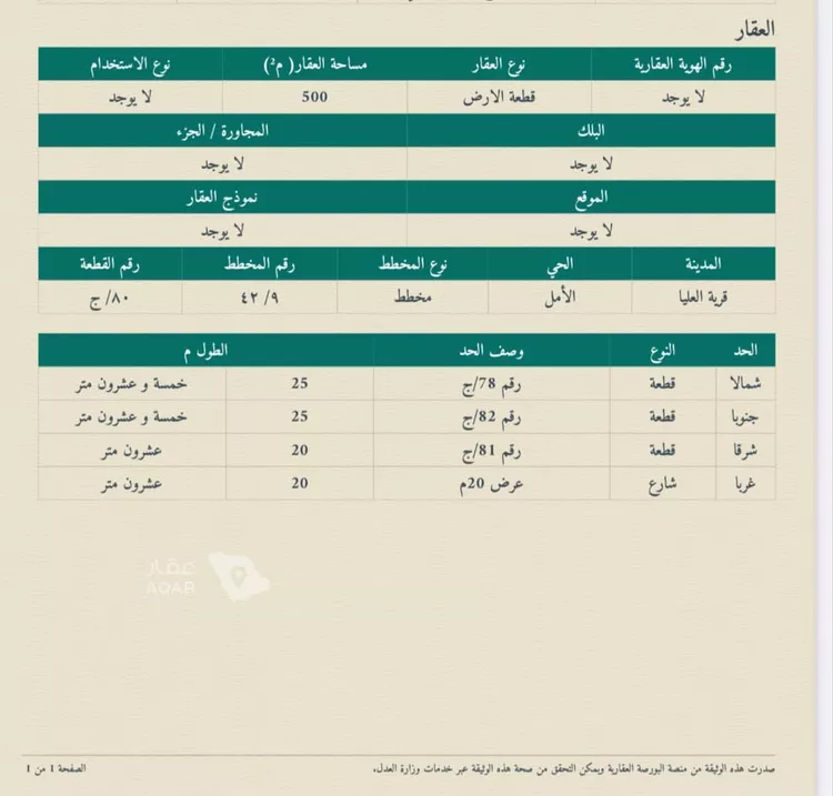 أرض للبيع في حي الشاميه, مدينة الشاميه, المنطقة الشرقية