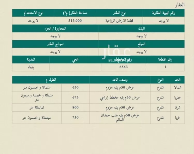 أرض للبيع في حي حي ج6, مدينة بقعاء, منطقة حائل