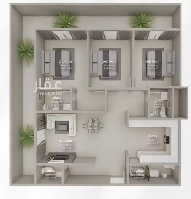 شقة للبيع في شارع المغيره ابن شعبه الثقفي , حي الملك فهد, مدينة الرياض, منطقة الرياض صورة 3