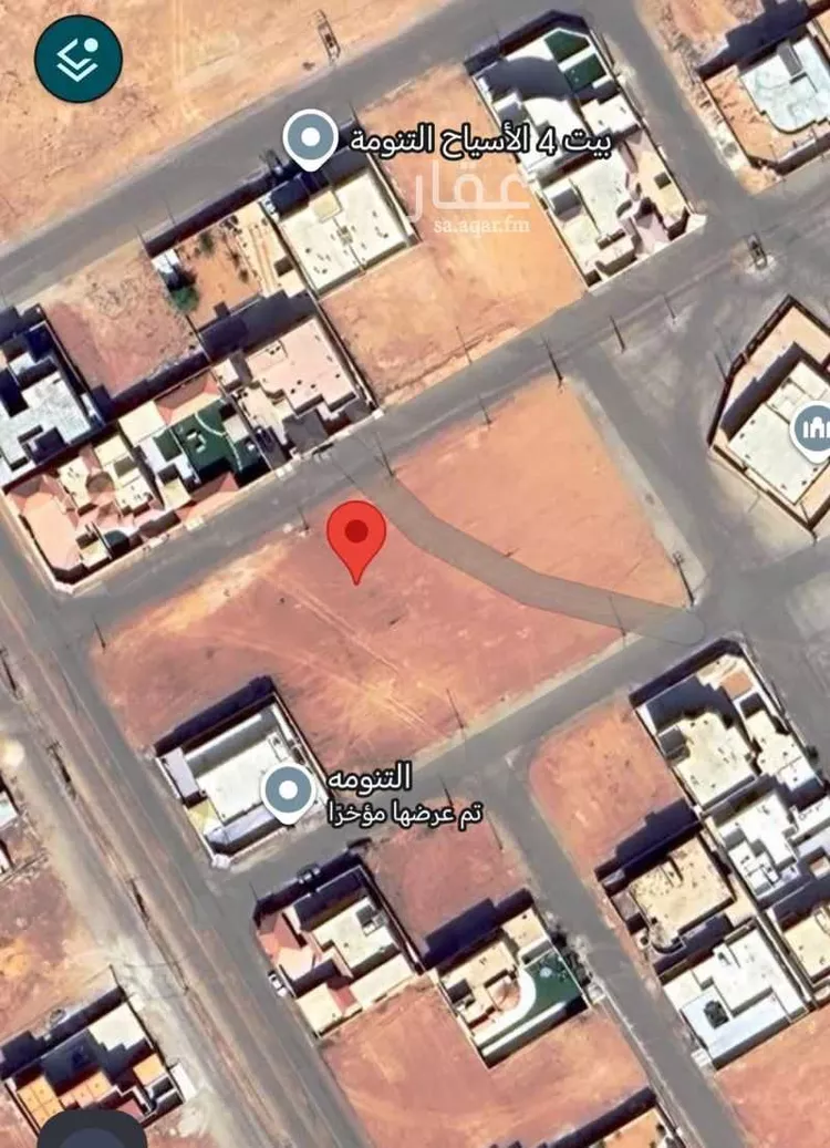 أرض للبيع في شارع سعد بن سهيل, حي التنومة, مدينة التنومه, منطقة القصيم