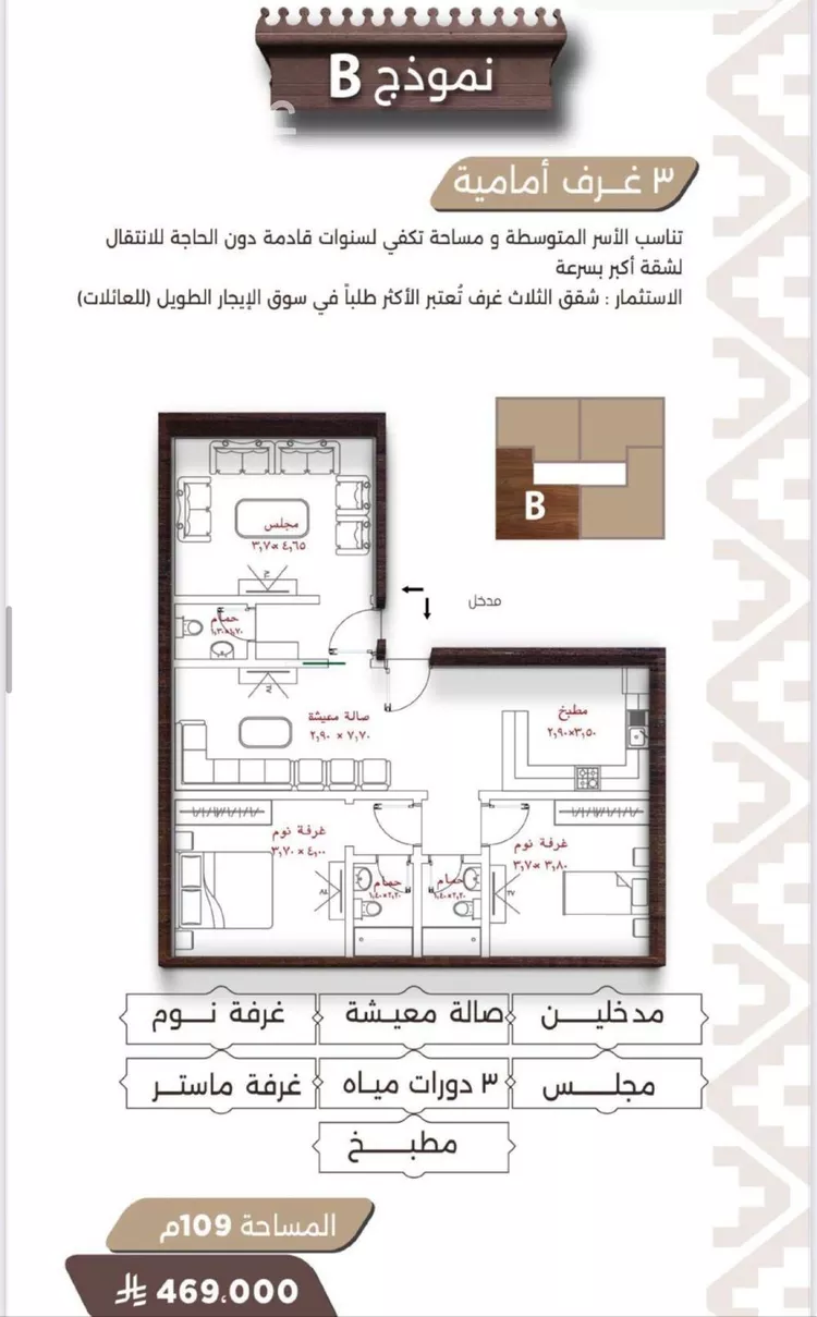 شقة للبيع في شارع ابو العلاء الادريسي, حي النعيم, مدينة جدة, منطقة مكة المكرمة صورة 4