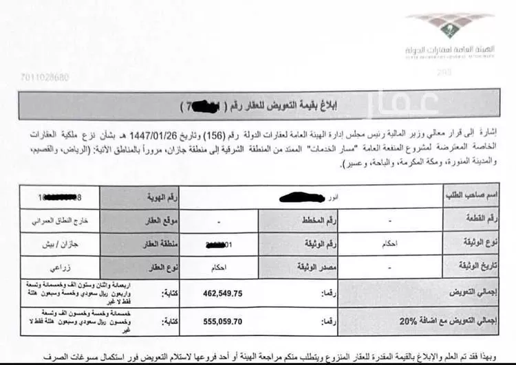أرض للبيع في مدينة جازان للصناعات الأساسيه والتحويلية ، بيش