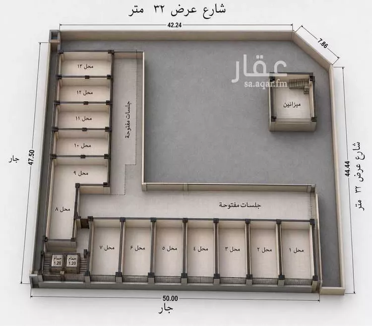 محل للإيجار في شارع ابو سعيد المكي, حي الصواري, مدينة جدة, منطقة مكة المكرمة صورة 5