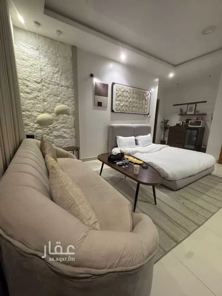 استديو مفروش للحجز في شارع عبدالله بن شهيوين ، حي العقيق ، الرياض ، منطقة الرياض صورة 3