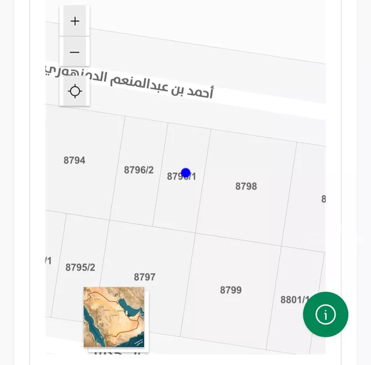 أرض للبيع في شارع احمد بن عبدالمنعم الدمنهوري, حي المهدية, مدينة الرياض, منطقة الرياض 2