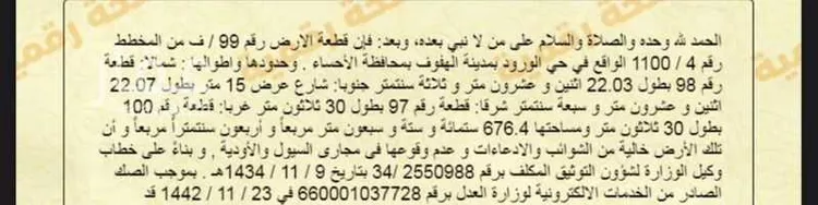 أرض للبيع في العنادية ، الرين صورة 2
