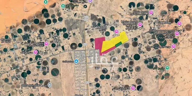 أرض للبيع في شارع طريق الهرير, مدينة القفيعى, منطقة حائل