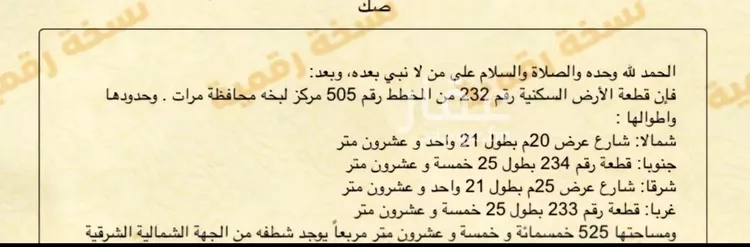 أرض للبيع في شارع داخلي , حي الدانة, مدينة لبخه, منطقة الرياض صورة 2