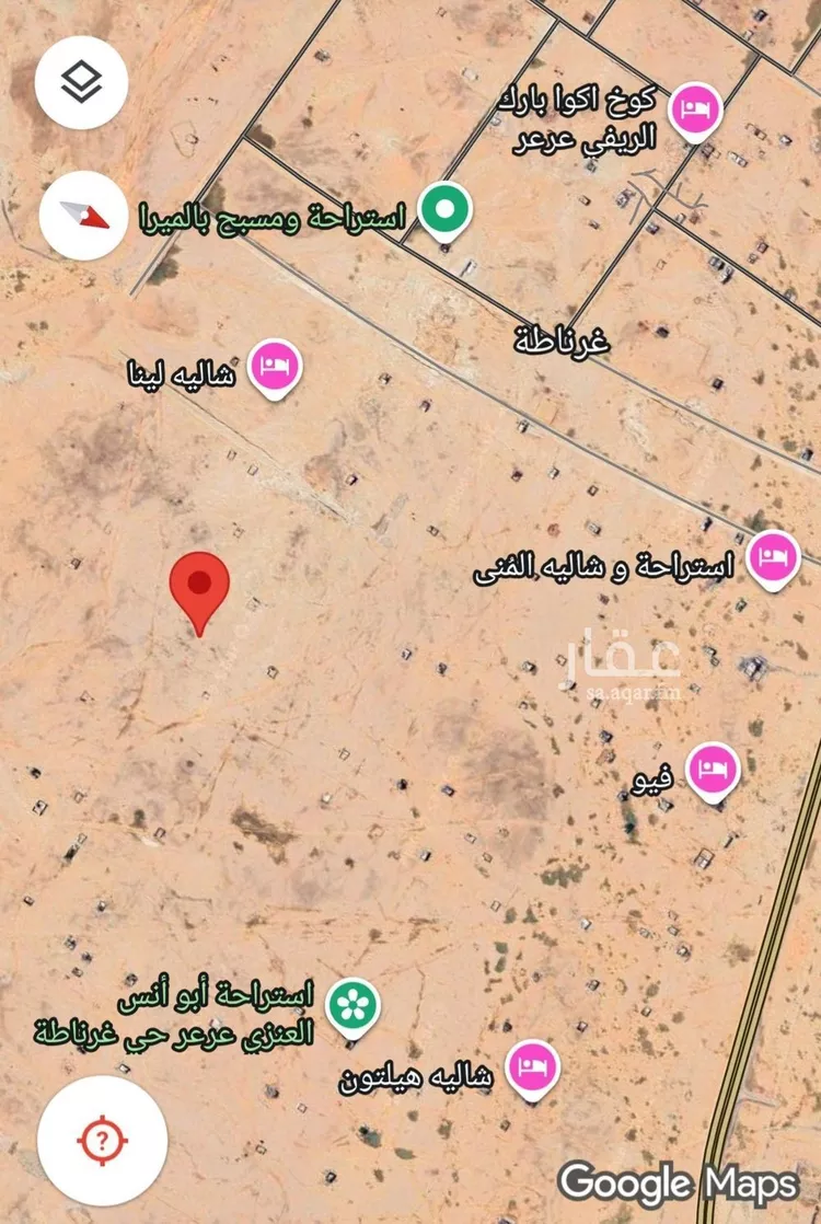 أرض للبيع في شارع دعامة ابن عزيز ابن عمرو ابن ربيعة, حي غرناطة الشرقي, مدينة عرعر, منطقة الحدود الشماليه