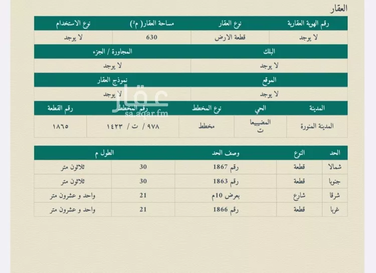 أرض للبيع في شارع زينب بنت الحافظ الطبرية, حي الصويدرة, مدينة المدينه المنوره, منطقة المدينة المنورة صورة 2
