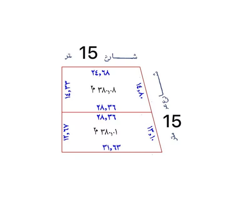 أرض للبيع في شارع داخل , حي الجزيرة, مدينة رياض الخبراء, منطقة القصيم صورة 3