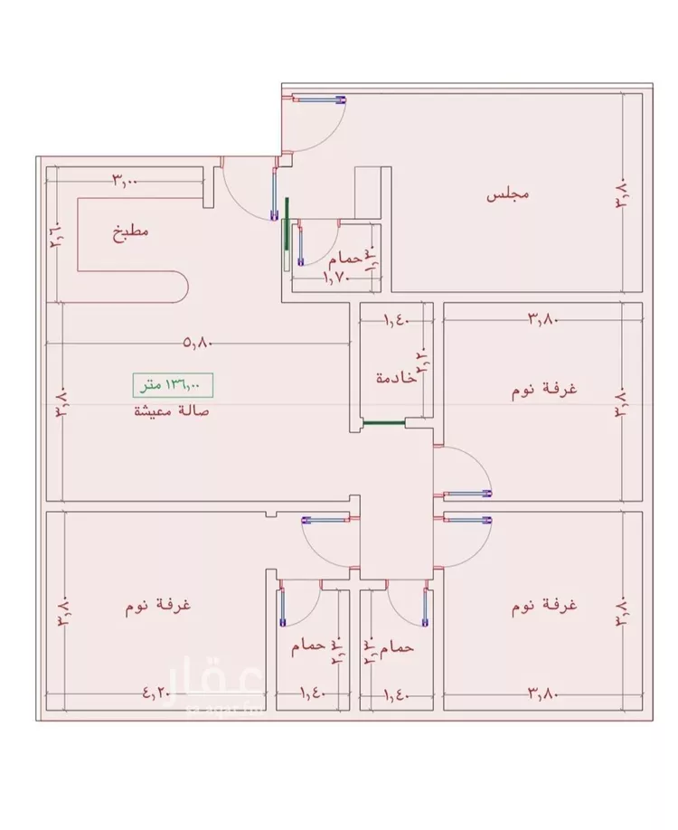شقة للبيع في شارع السامر, حي الواحة, مدينة جدة, منطقة مكة المكرمة صورة 2