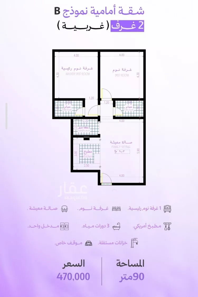 شقة للبيع في شارع رافع الاشجعي , حي أبحر الجنوبية, مدينة جدة, منطقة مكة المكرمة صورة 3