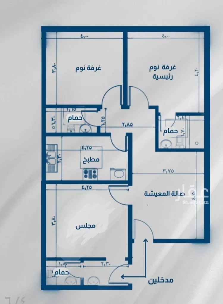 شقة للبيع في شارع القاسم الديمرتي, حي الريان, مدينة جدة, منطقة مكة المكرمة صورة 3