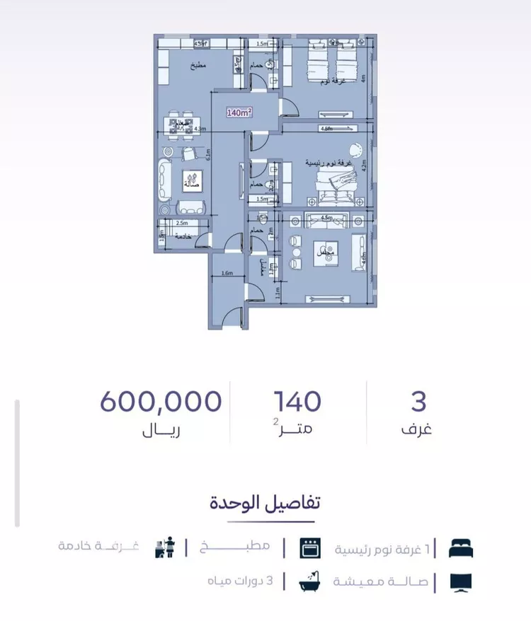 شقة للبيع في شارع خضر افندي, حي الزهراء, مدينة جدة, منطقة مكة المكرمة صورة 2