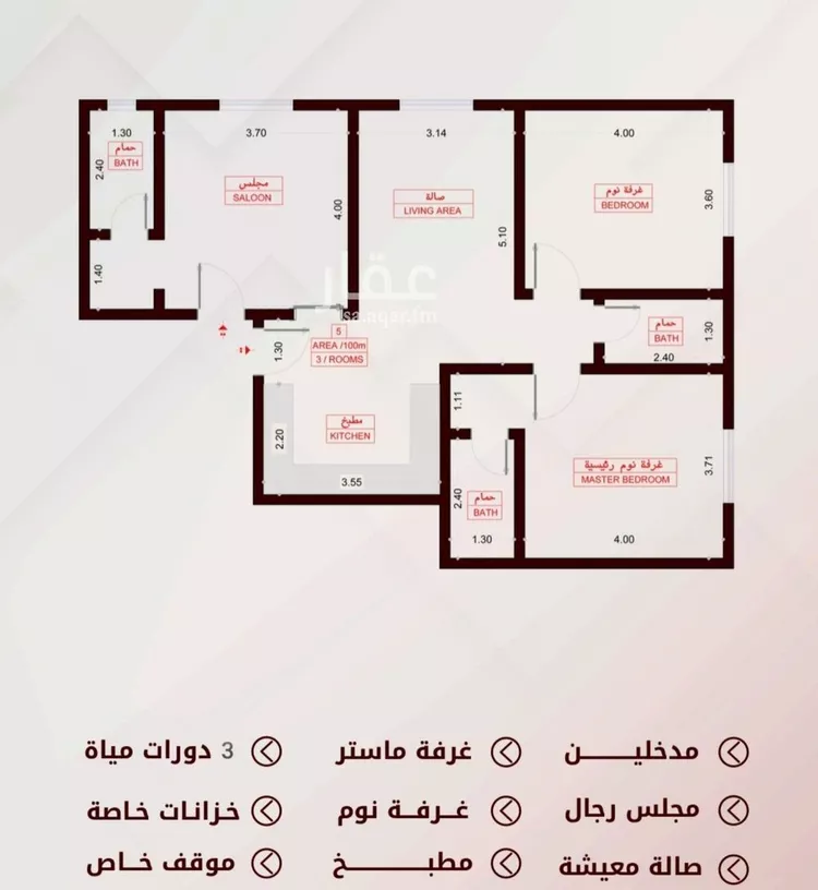 شقة للبيع في شارع الربيع ابن مالك, حي الواحة, مدينة جدة, منطقة مكة المكرمة صورة 3