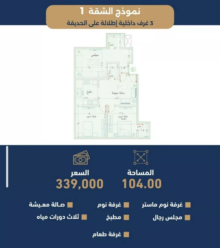 شقة للبيع في شارع زيد بن عاصم الانصاري, حي حكومي1, مدينة جدة, منطقة مكة المكرمة صورة 3