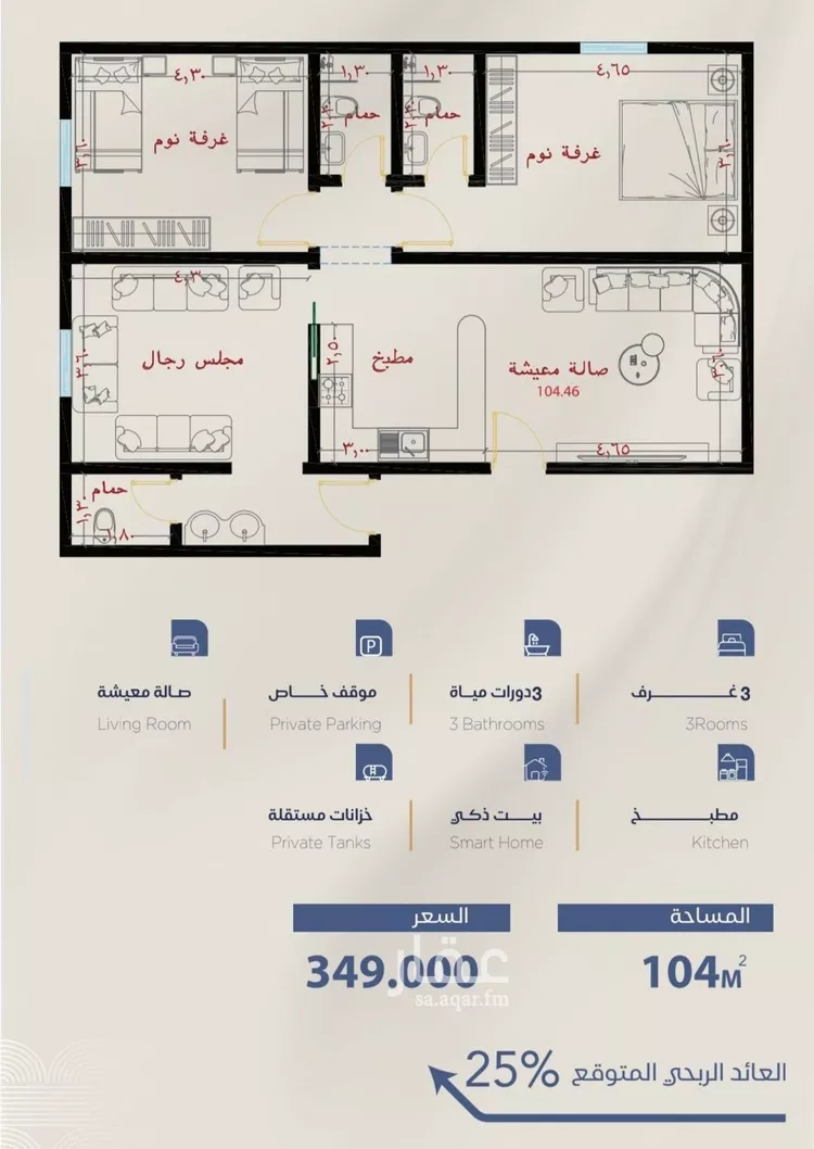 شقة للبيع في شارع برهان الدين الداراني, حي الياقوت, مدينة جدة, منطقة مكة المكرمة 9