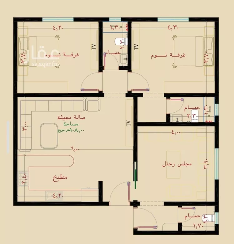 شقة للبيع في شارع طريق الملك فهد فرعي, حي النزهة, مدينة جدة, منطقة مكة المكرمة 9