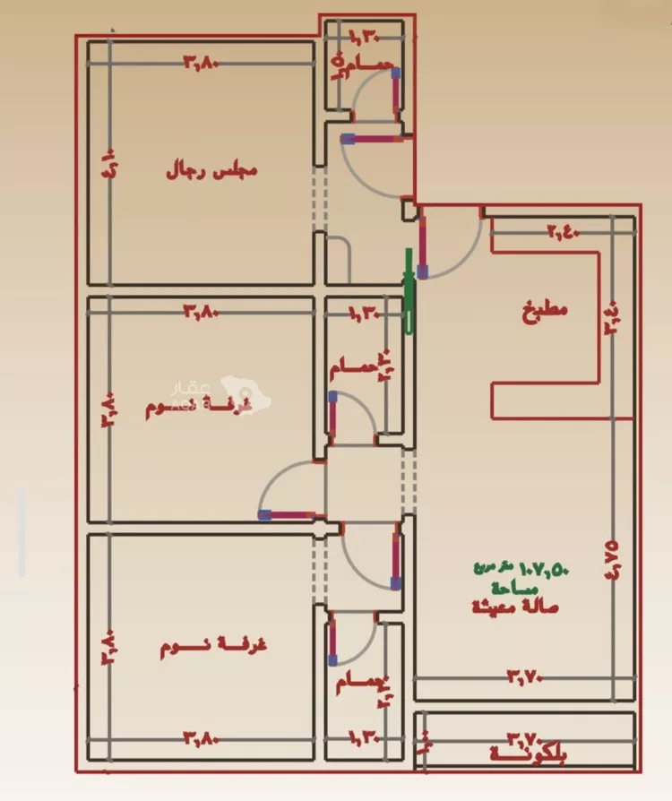 شقة للبيع في شارع خالد بن الطفيل, حي البوادي, مدينة جدة, منطقة مكة المكرمة 7