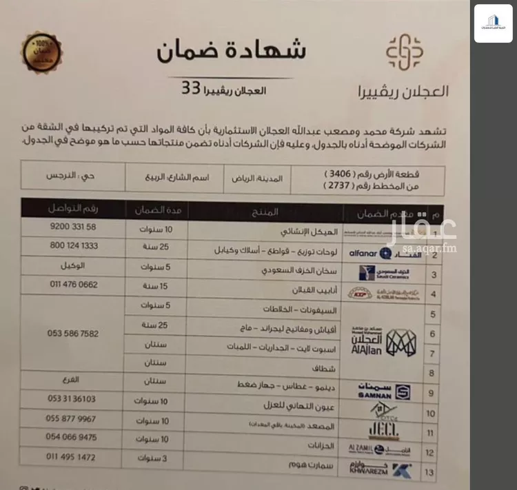 شقة للبيع في شارع الربيع, حي النرجس, مدينة الرياض, منطقة الرياض صورة 2