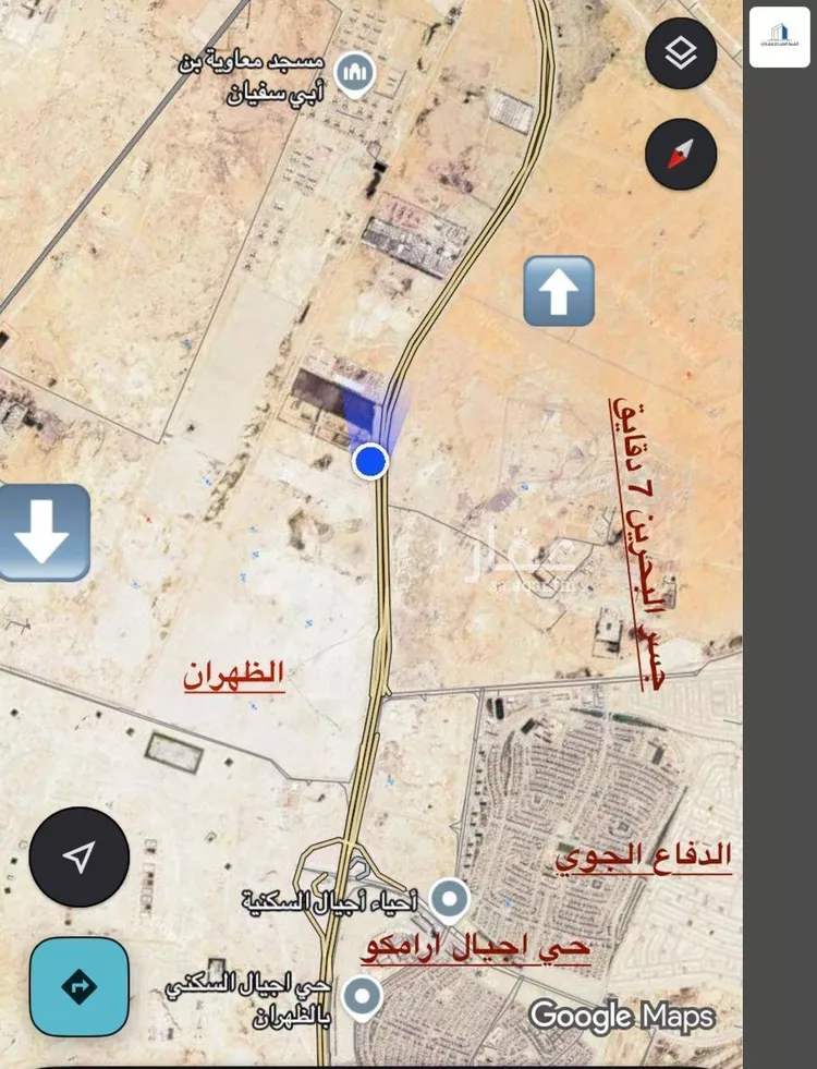 أرض للبيع في شارع بوحدرية, مدينة الظهران, المنطقة الشرقية صورة 3
