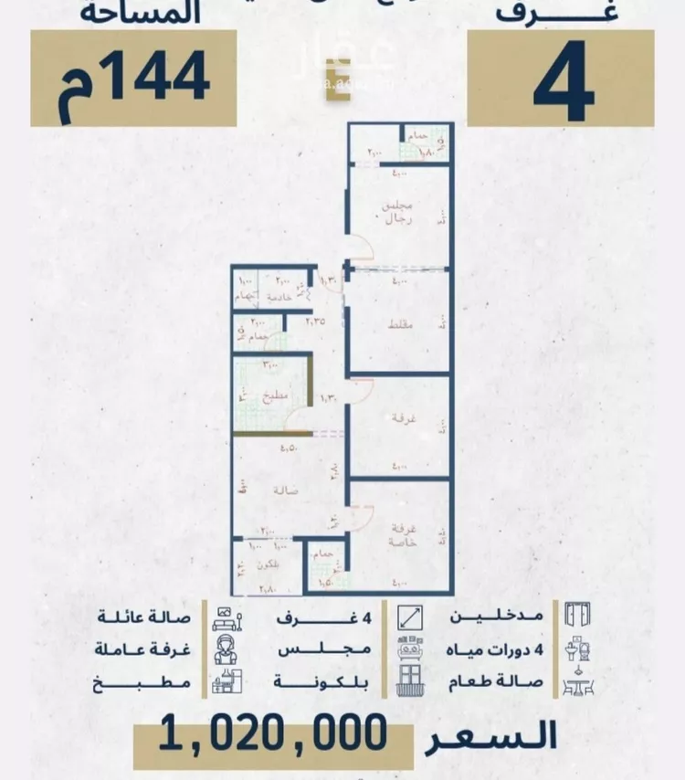 شقة للبيع في شارع الإستطلاع, حي النهضة, مدينة جدة, منطقة مكة المكرمة