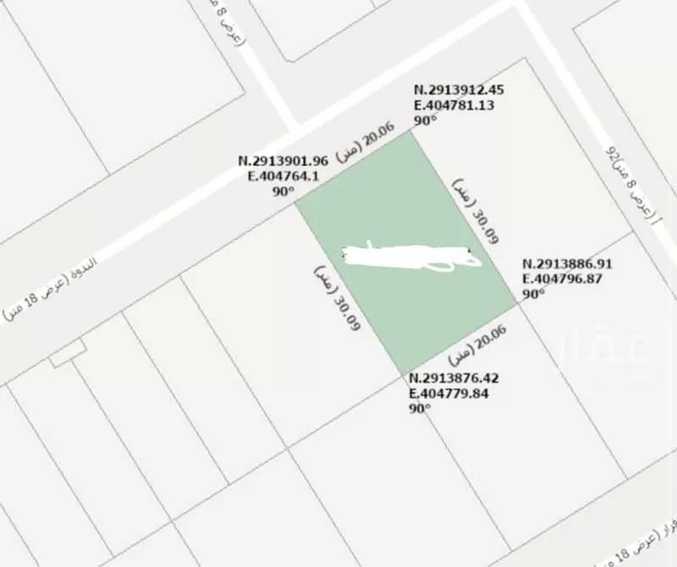 أرض للبيع في شارع الندوة, حي الشعلة, مدينة الدمام, المنطقة الشرقية