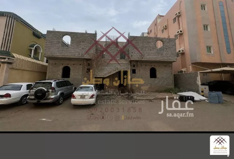 عمارة للبيع في شارع الحارث بن ربعي بن بلدمة السلمي, حي المطار, مدينة جازان, منطقة جازان