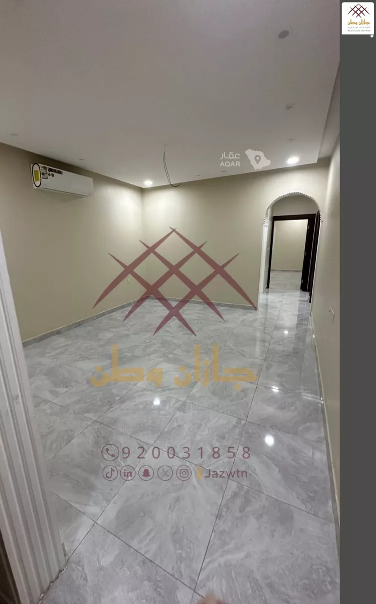 شقة للإيجار في شارع شهيد الدين ثم الوطن علي قالب محمد الشرقي, حي المحمدية 1, مدينة جازان, منطقة جازان 8