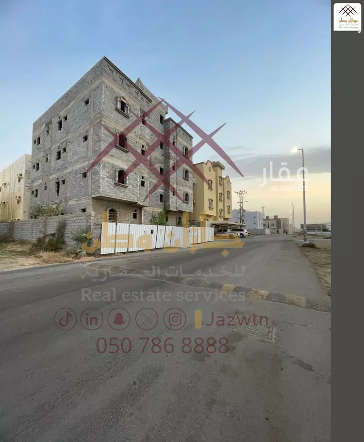 عمارة للبيع في شارع انس ابن عباس, حي الروضة, مدينة جازان, منطقة جازان صورة 3