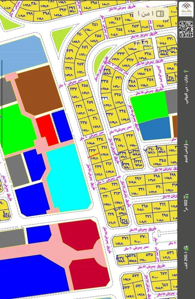 أرض للبيع في حي الناصرية 5, مدينة جازان, منطقة جازان