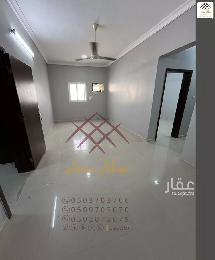 شقة للإيجار في شارع شارع عثمان بن عفان-2, حي السويس 2, مدينة جازان, منطقة جازان صورة 3