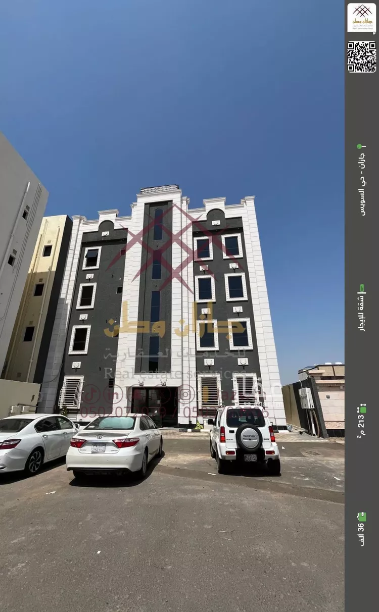 شقة للإيجار في شارع الرحاب 1 22, حي الرحاب 1, مدينة جازان, منطقة جازان
