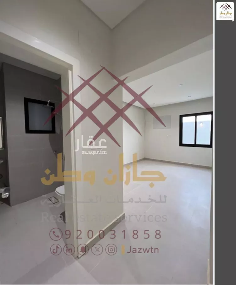 شقة للإيجار في شارع عبدالله النحوي, حي الرحاب 2, مدينة جازان, منطقة جازان صورة 3