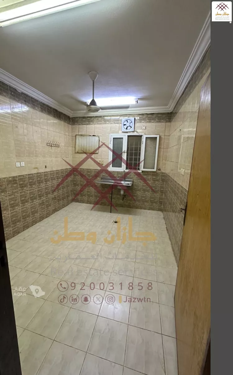 شقة للإيجار في شارع شهيد الدين ثم الوطن حسن يحيى مفرح الجابري, حي المطار, مدينة جازان, منطقة جازان 6