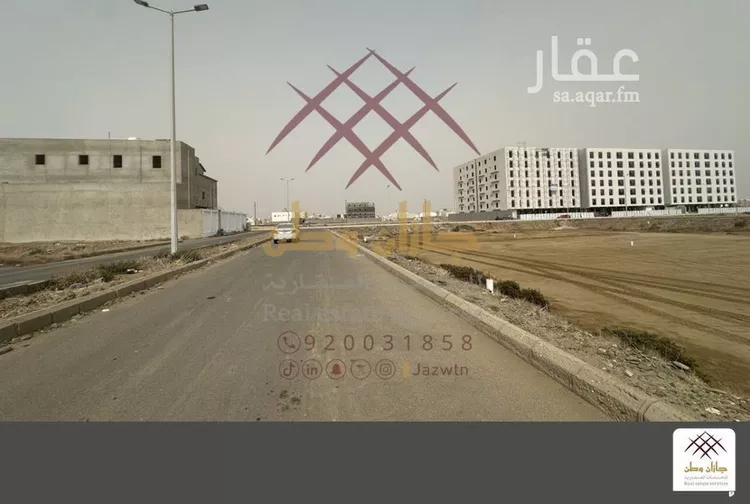 أرض للبيع في شارع الاميرة جواهر بنت عبدالعزيز, حي المحمدية 1, مدينة جازان, منطقة جازان