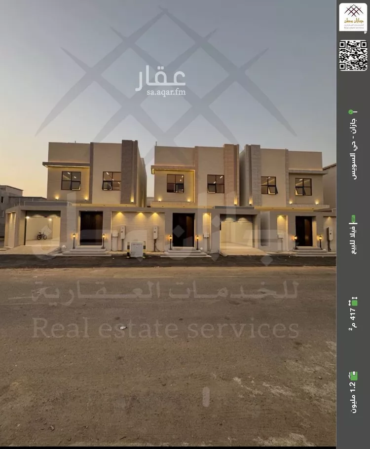 فيلا للبيع في شارع شارع 31 أ, حي الرحاب 2, مدينة جازان, منطقة جازان